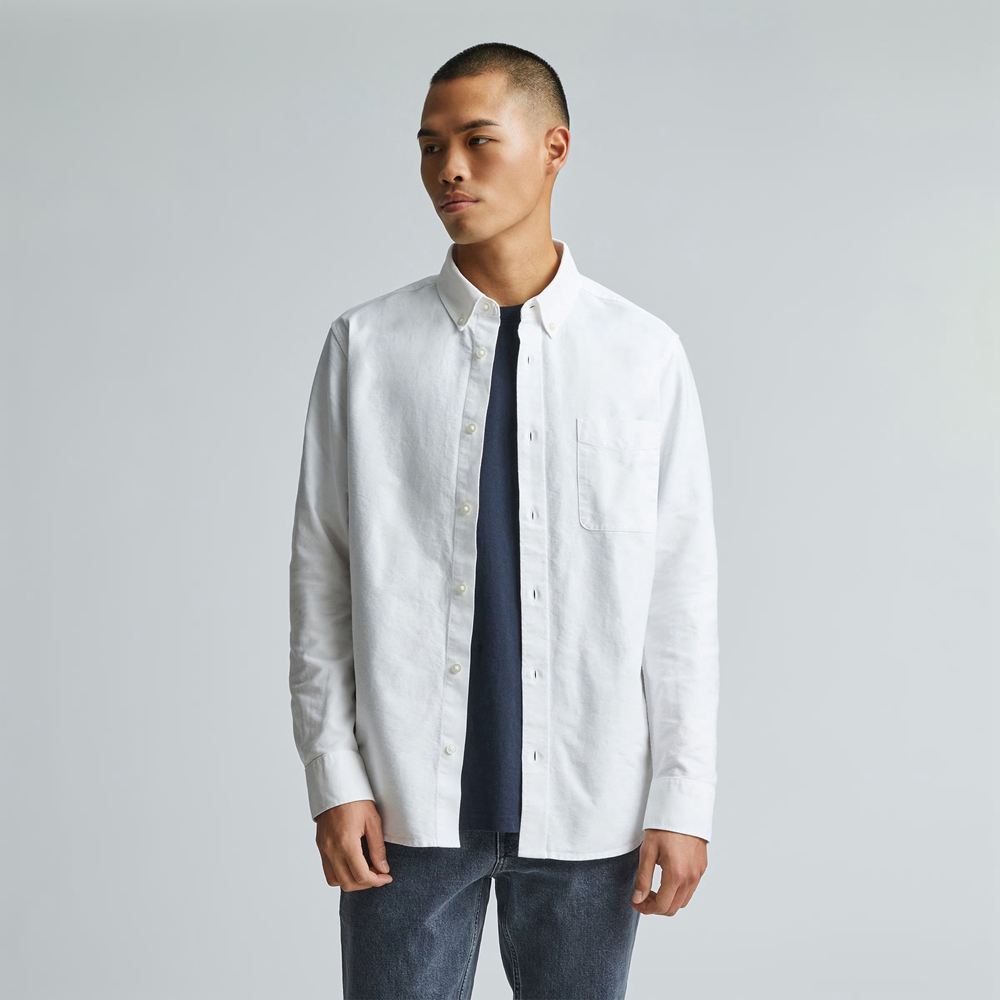 Chemises Everlane The Organic Oxford Blanche Homme | NJG-93527571