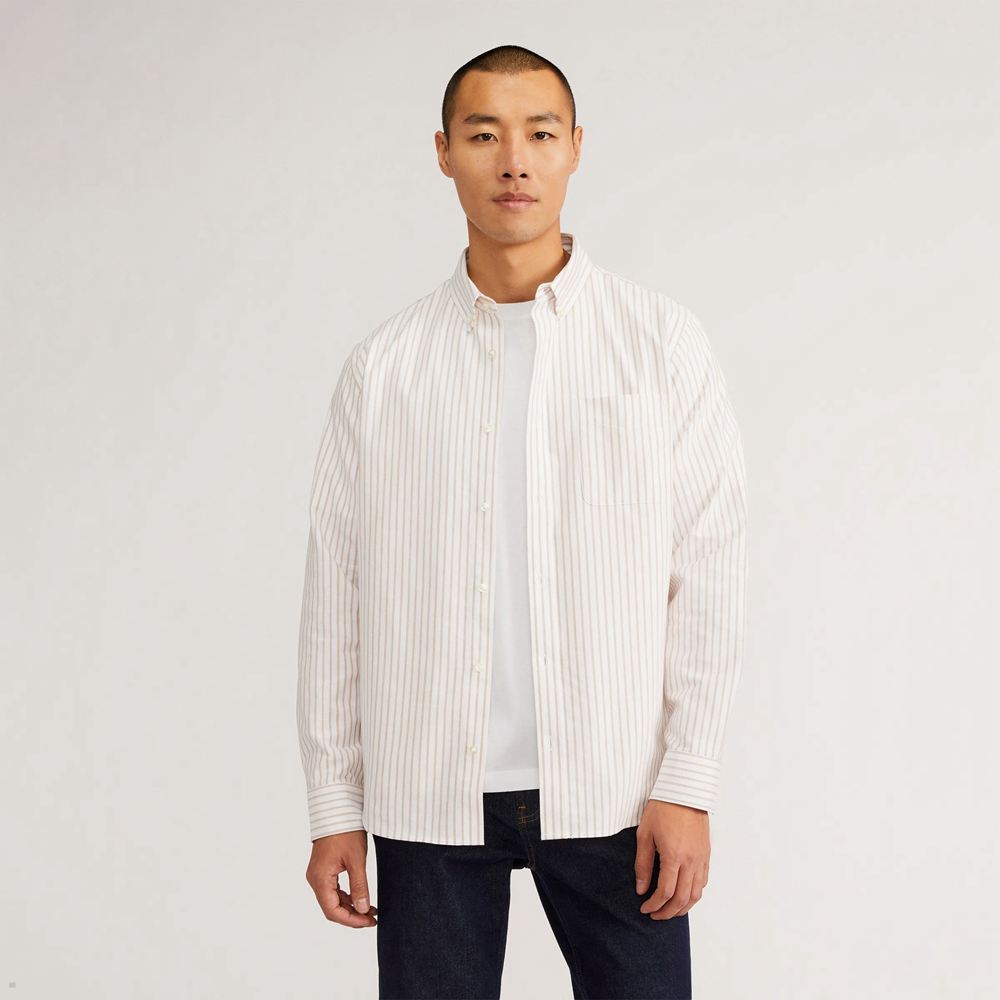 Chemises Everlane The Organic Oxford Blanche Homme | YYZ-20023377