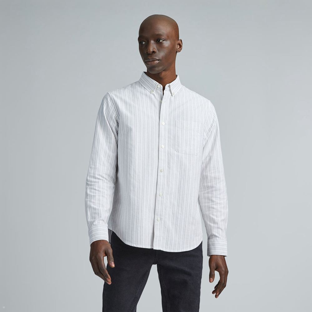 Chemises Everlane The Organic Oxford Blanche Homme | BBF-01234859