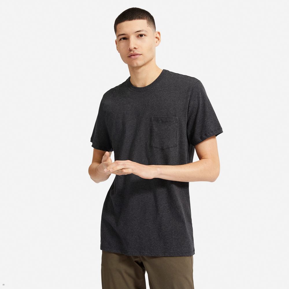 T Shirts Everlane The Organic Coton Pocket Grise Foncé Homme | MTR-91950998