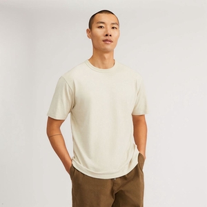 T Shirts Everlane The Everyone Relaxed Hemp Beige Homme | QAE-98033174