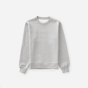 Sweats Everlane The 365 Fleece Crew Grise Homme | ZUU-17348041