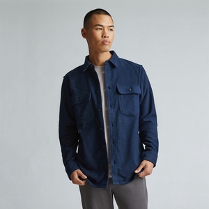 Chemises Everlane The Heavyweight Over Bleu Marine Homme | YSZ-05853019