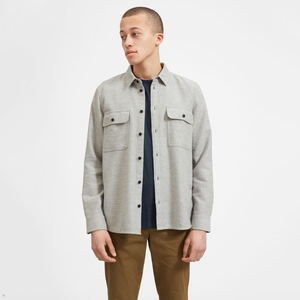 Chemises Everlane The Heavyweight Over Grise Homme | BPB-72266404