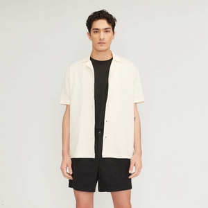 Chemises Everlane The Good Earth Coton Camp Beige Homme | EDS-73648655