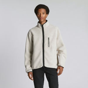 Vestes Everlane The Renew Fleece Full Zip Blanche Homme | EAB-15638439