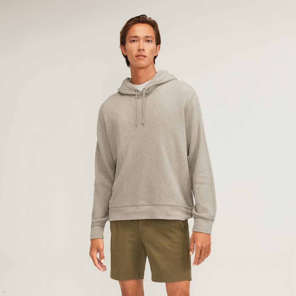 Sweat à Capuche Everlane The Waffle-Knit Beige Homme | GMP-67549925