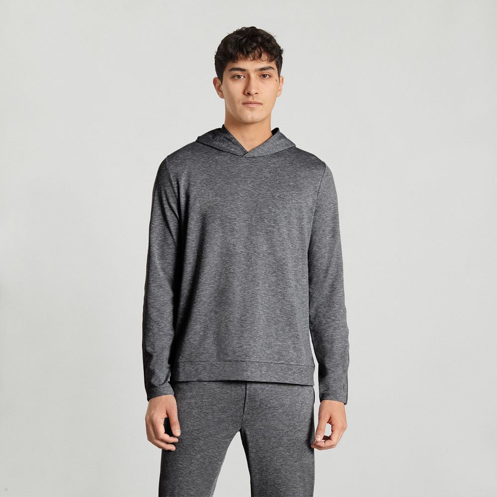 Sweat à Capuche Everlane The Renew Air Grise Clair Homme | UEY-20942977