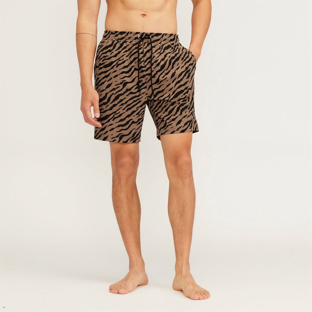 Shorts Everlane The Renew Swim Marron Homme | ATU-11945600