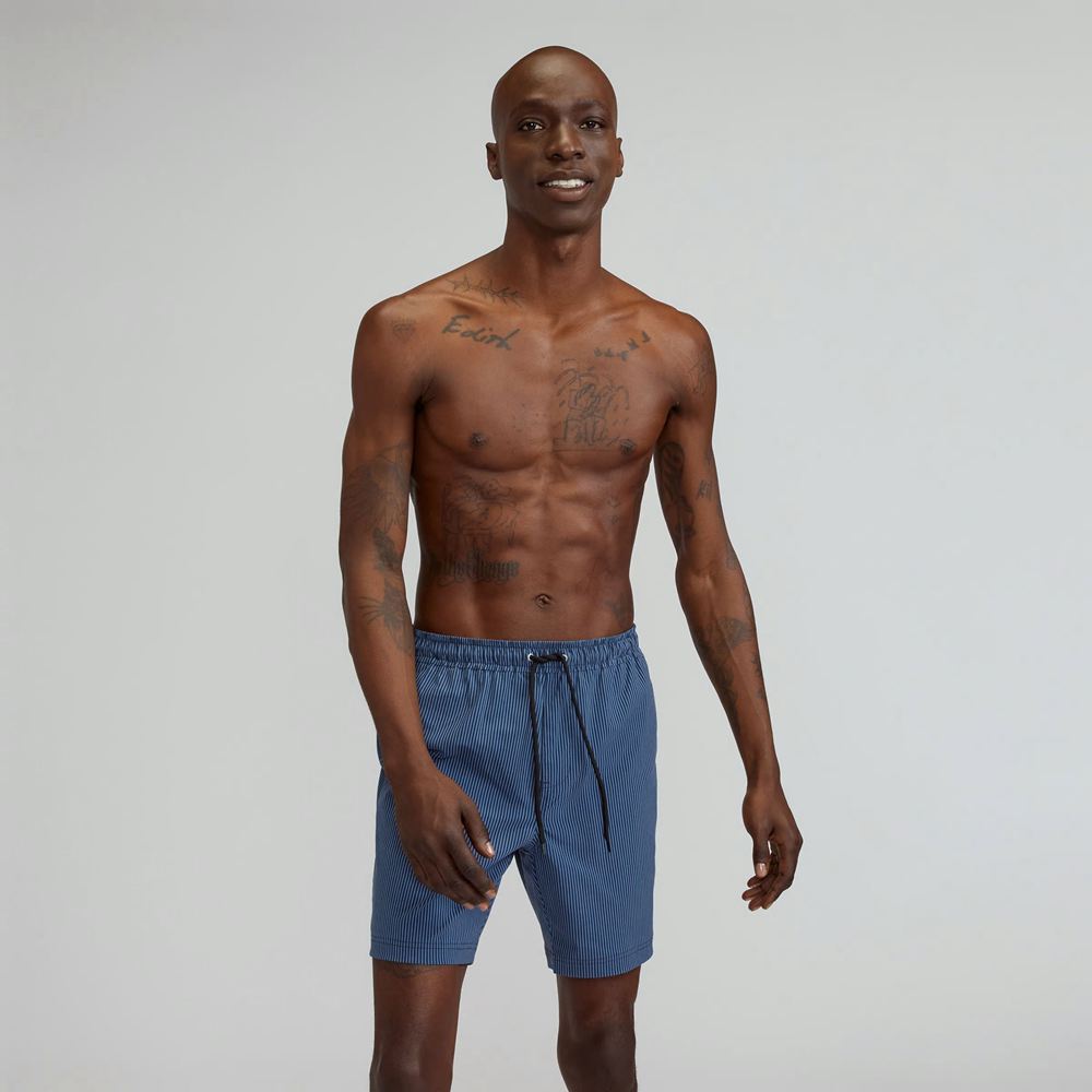 Shorts Everlane The Renew Swim Bleu Homme | JBM-37118177