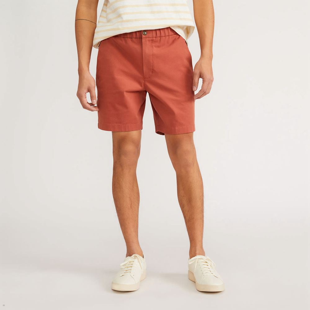 Shorts Everlane The Pull-On Performance Chino Rose Homme | FFF-68689451