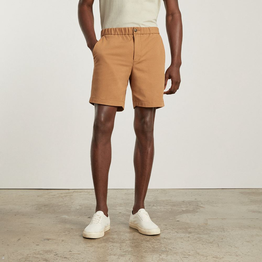 Shorts Everlane The Pull-On Performance Chino Marron Homme | ETR-45370753