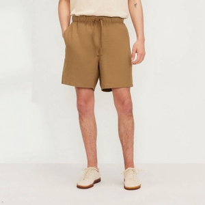 Shorts Everlane The Linen Easy Marron Homme | HNX-19406334