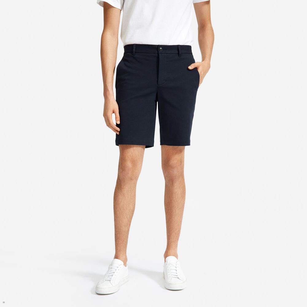 Shorts Everlane The 9 Slim Fit Performance Chino Bleu Marine Homme | KXF-69117758