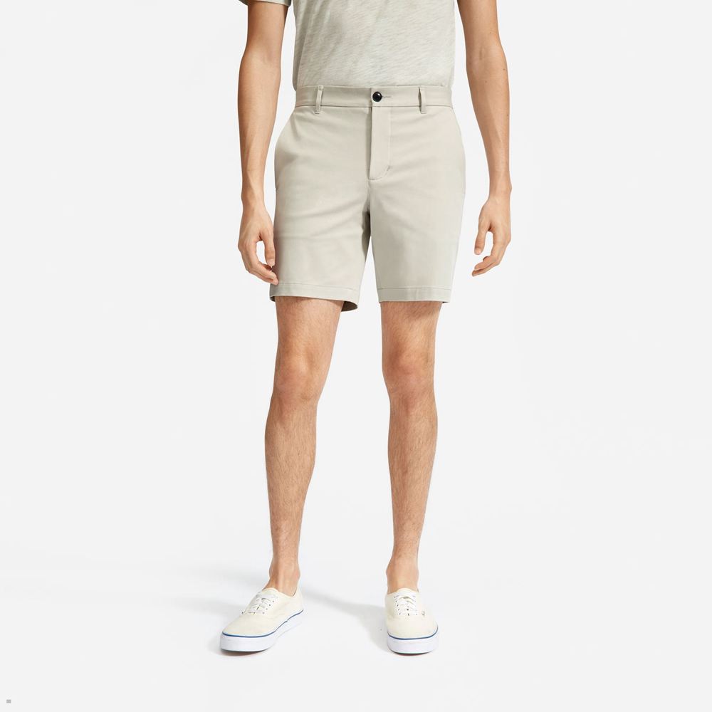 Shorts Everlane The 7 Slim Fit Performance Chino Beige Homme | BVO-24436281