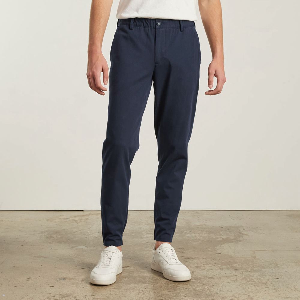 Pantalon Everlane The Performance Traveler Chino Bleu Marine Homme | TTI-12812537