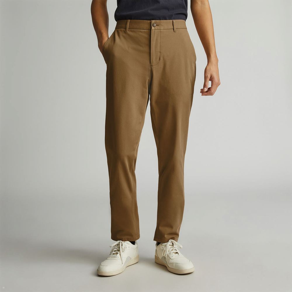 Pantalon Everlane The Performance Chino Marron Homme | NGL-99278772