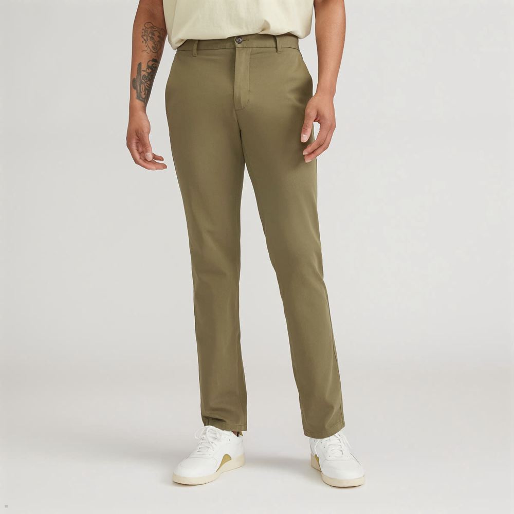 Pantalon Everlane The Performance Chino Vert Olive Homme | ZOQ-37380107