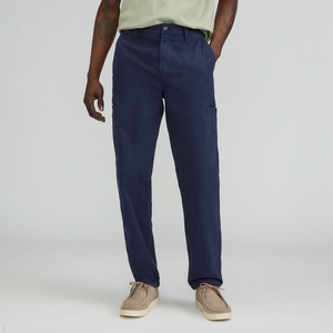 Pantalon Everlane The Organic Coton Herringbone Refined Cargo Bleu Marine Homme | DAA-38933337