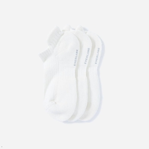 Chaussettes Everlane The Organic Coton Ankle 3-Pack Blanche Homme | VPS-20069151