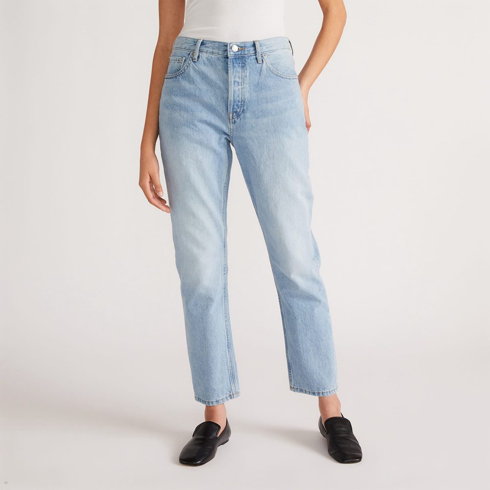 Jean Everlane The 90s Cheeky Bleu Clair Femme | XYJ-79772749