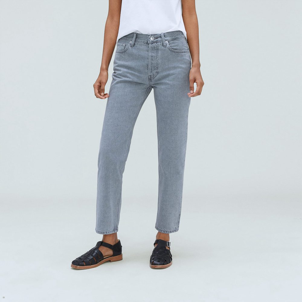 Jean Everlane The Rigid Slouch Grise Femme | YBI-61543292