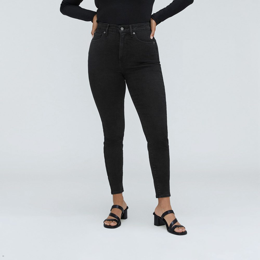 Jean Everlane The Curvy Way-High Mince Noir Femme | RXB-91706488