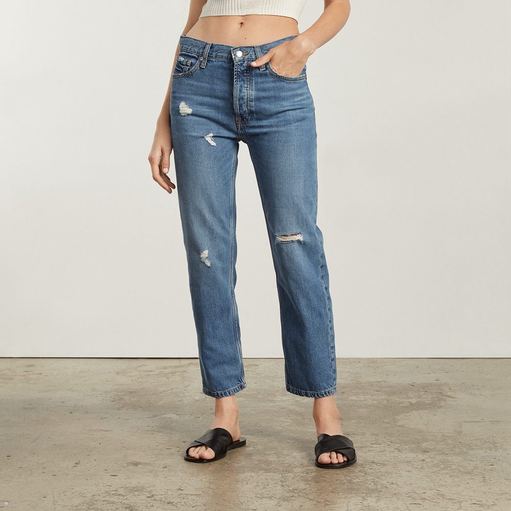 Jean Everlane The Summer Slouch Bleu Femme | CRF-74396031