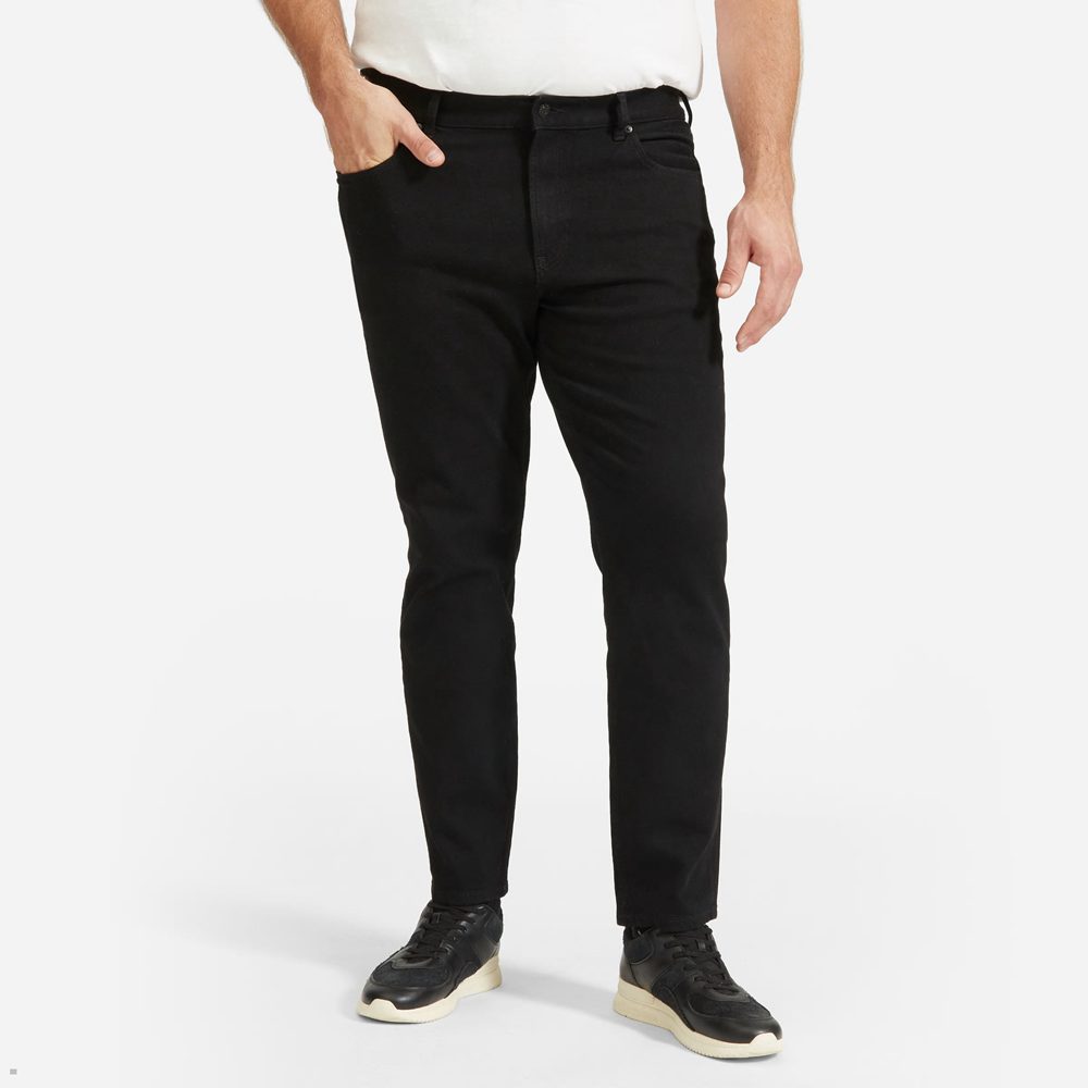 Jean Everlane The Athlétiques 4-Way Stretch Organic Noir Homme | UTU-92032286