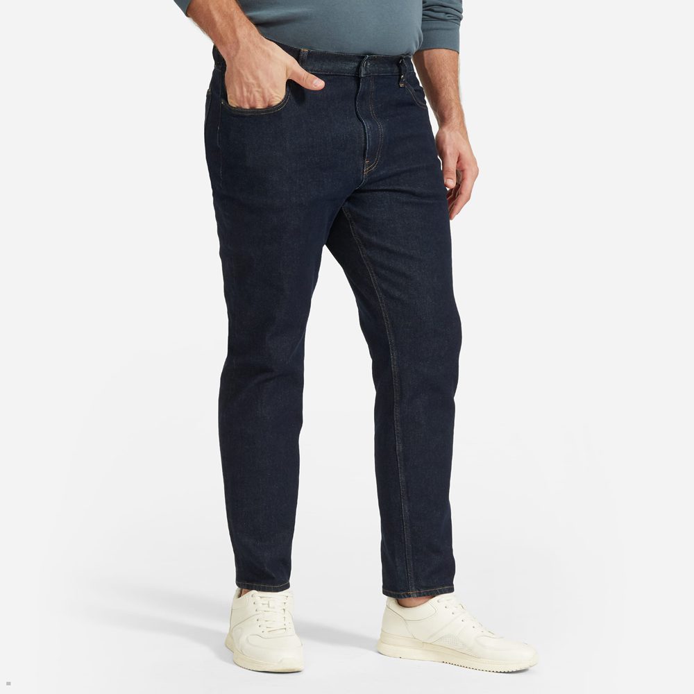 Jean Everlane The Athlétiques 4-Way Stretch Organic Bleu Foncé Homme | XQU-01369066