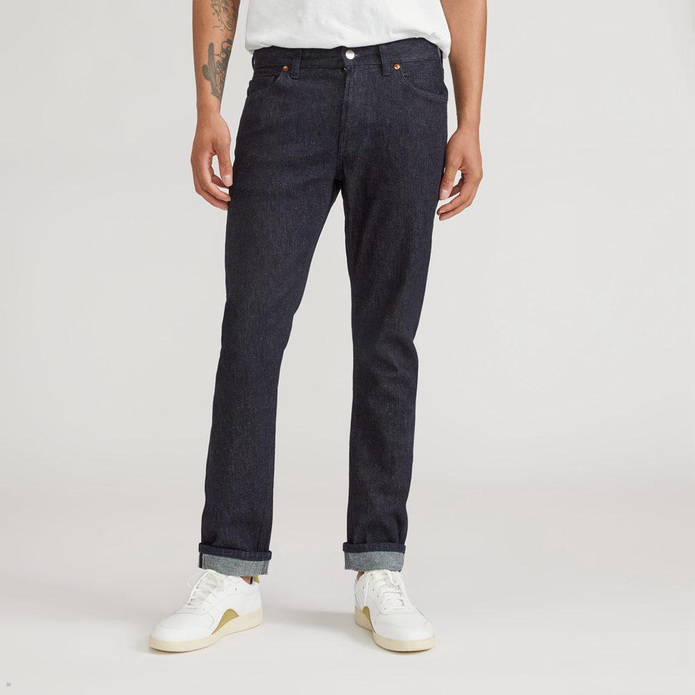 Jean Everlane The Selvedge Slim Fit Bleu Marine Homme | YYX-51665738