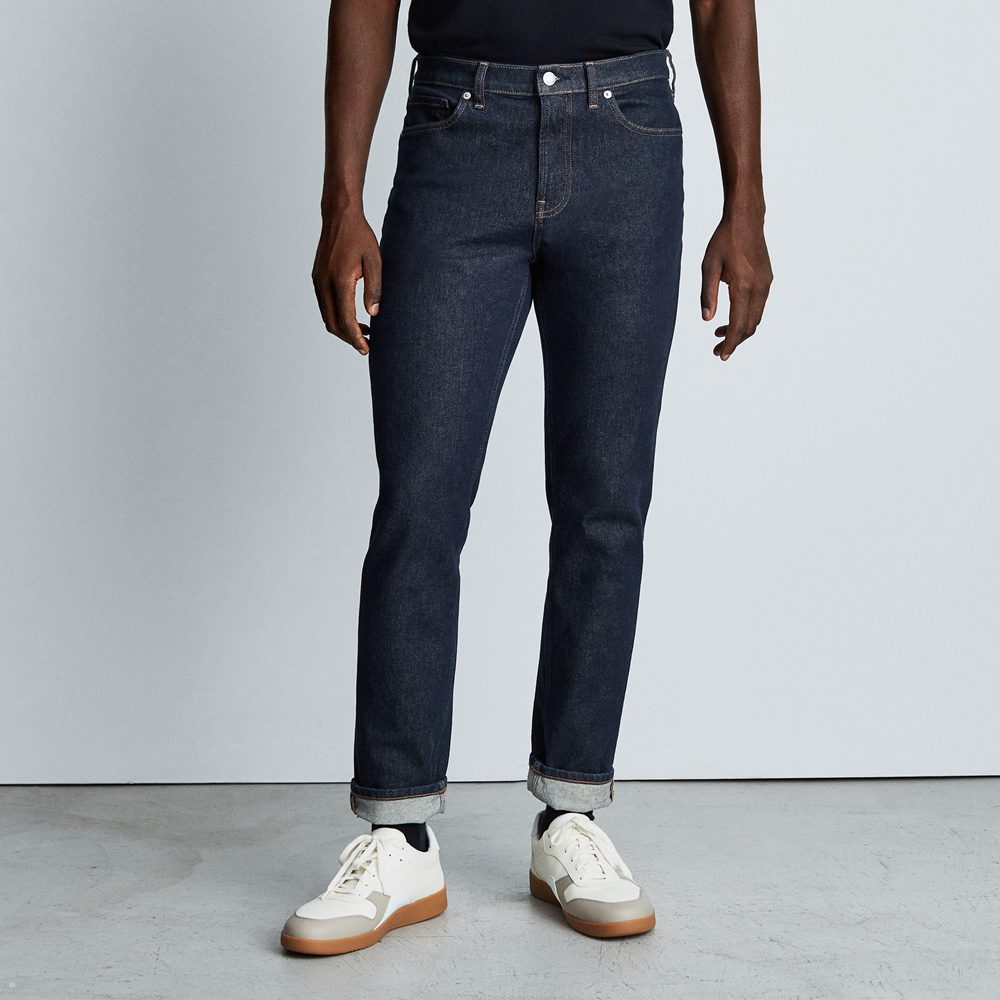 Jean Everlane The Relaxed 4-Way Stretch Organic Bleu Foncé Homme | NKE-61351492