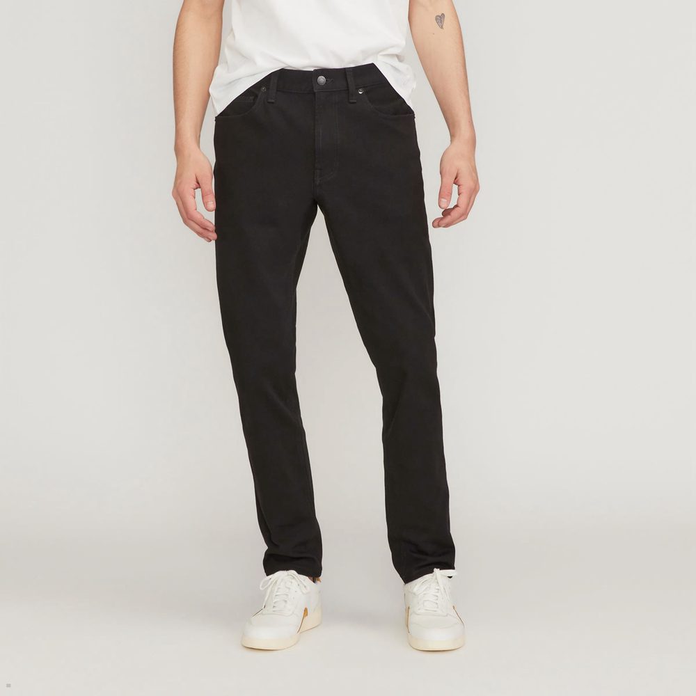 Jean Everlane The Slim 4-Way Stretch Organic Noir Homme | SZN-07252891